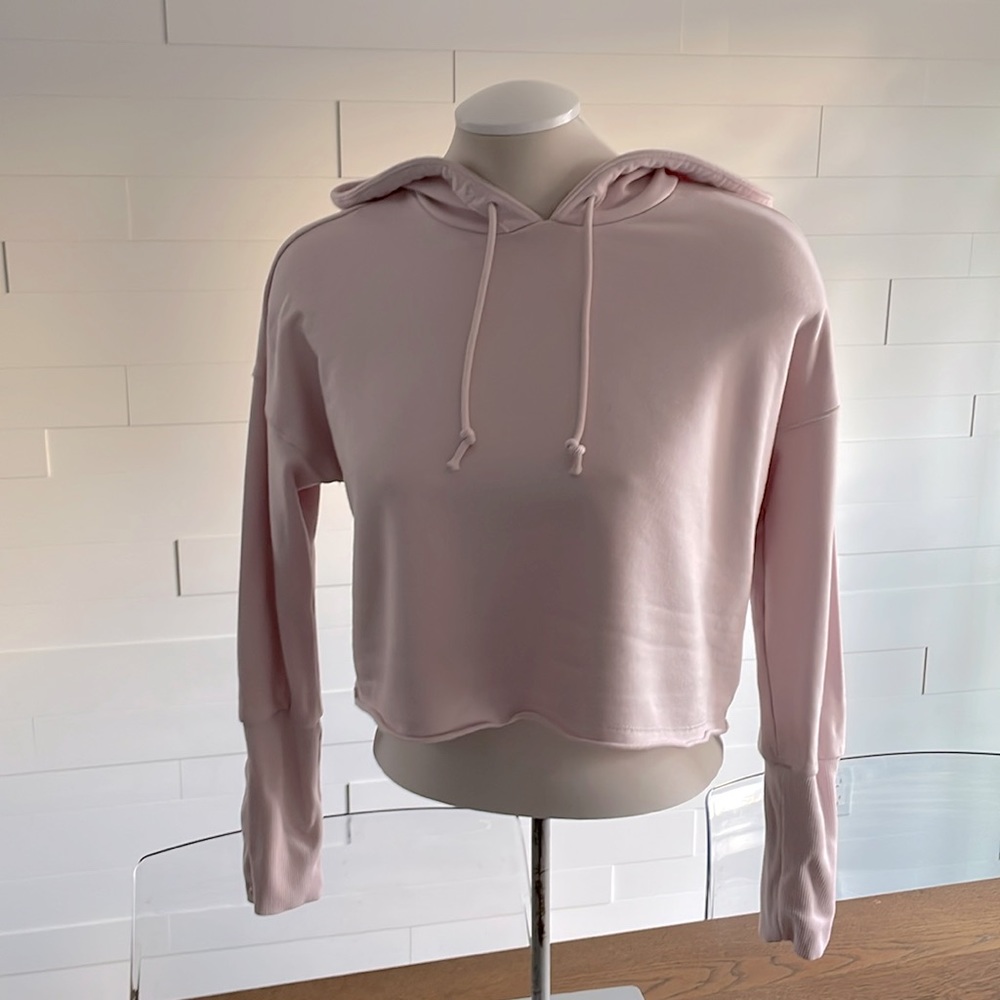 S Nike Dri-Fit Cropped Hoodie - Soft Pink